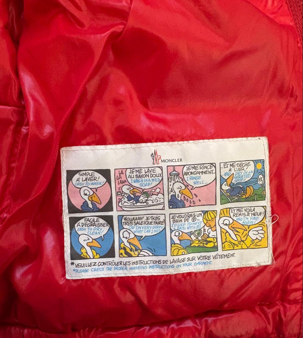モンクレール　キッズダウンベスト MONCLER レッド