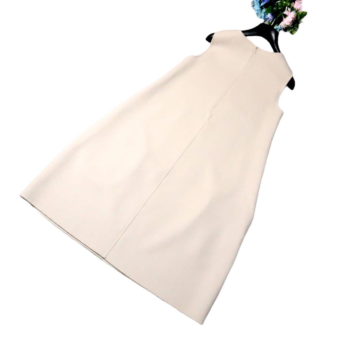 MaxMara 【最高級】クチートアマーノ バルーンダブルフェイスワンピース