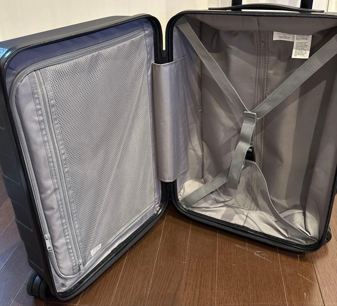 美品☆無印良品　バーを自由に調節できる　ハードキャリーケース（36L）黒