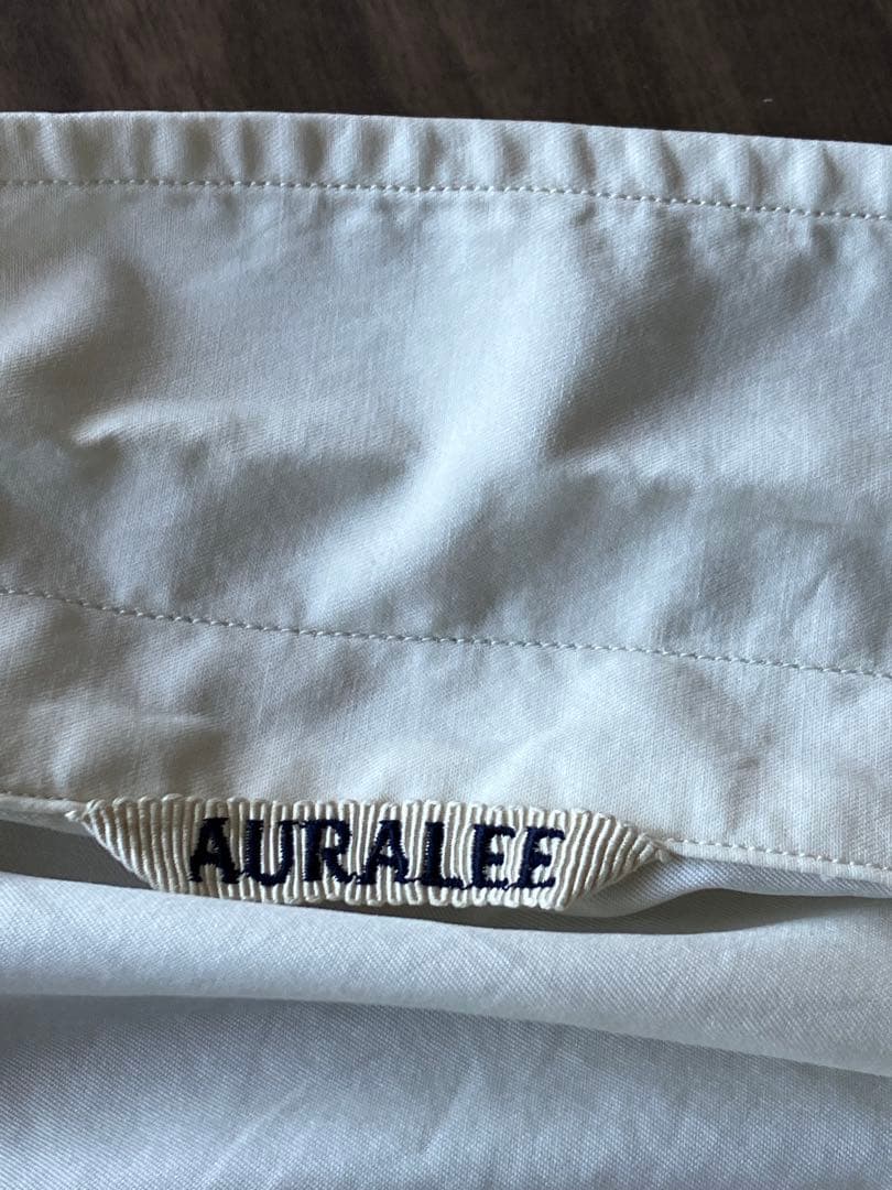 トップス AURALEE WASHED FINX TWILL BIG SHIRTS