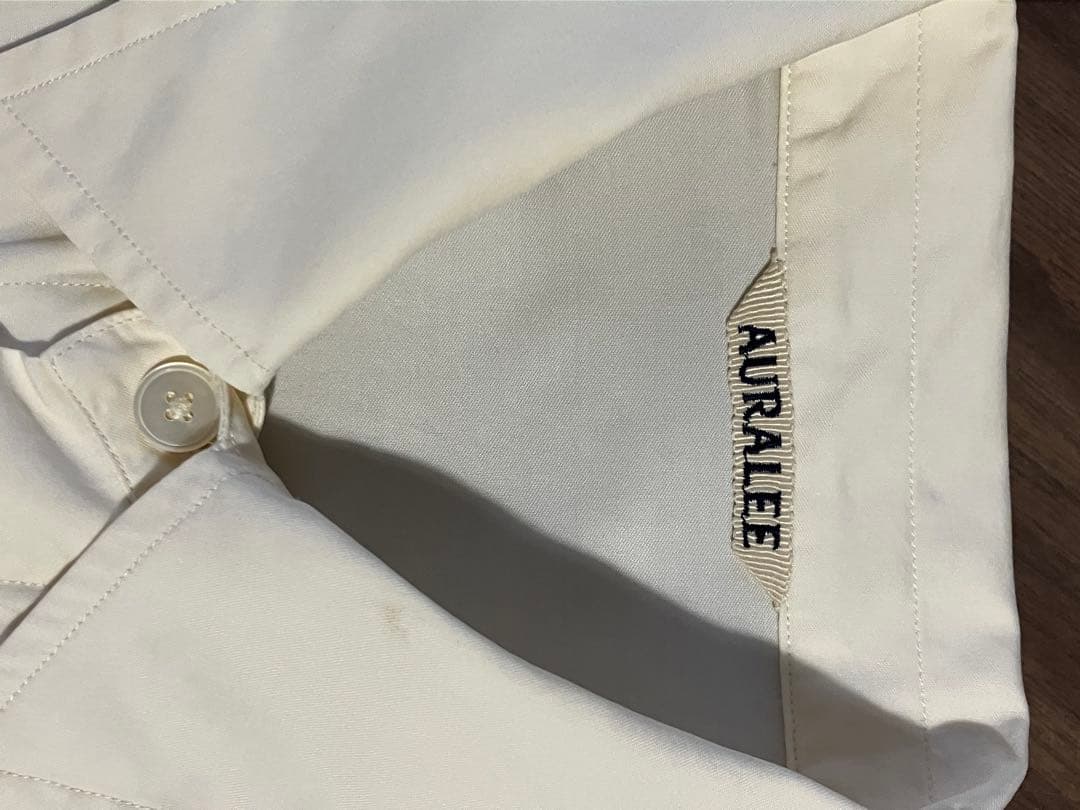 トップス AURALEE WASHED FINX TWILL BIG SHIRTS