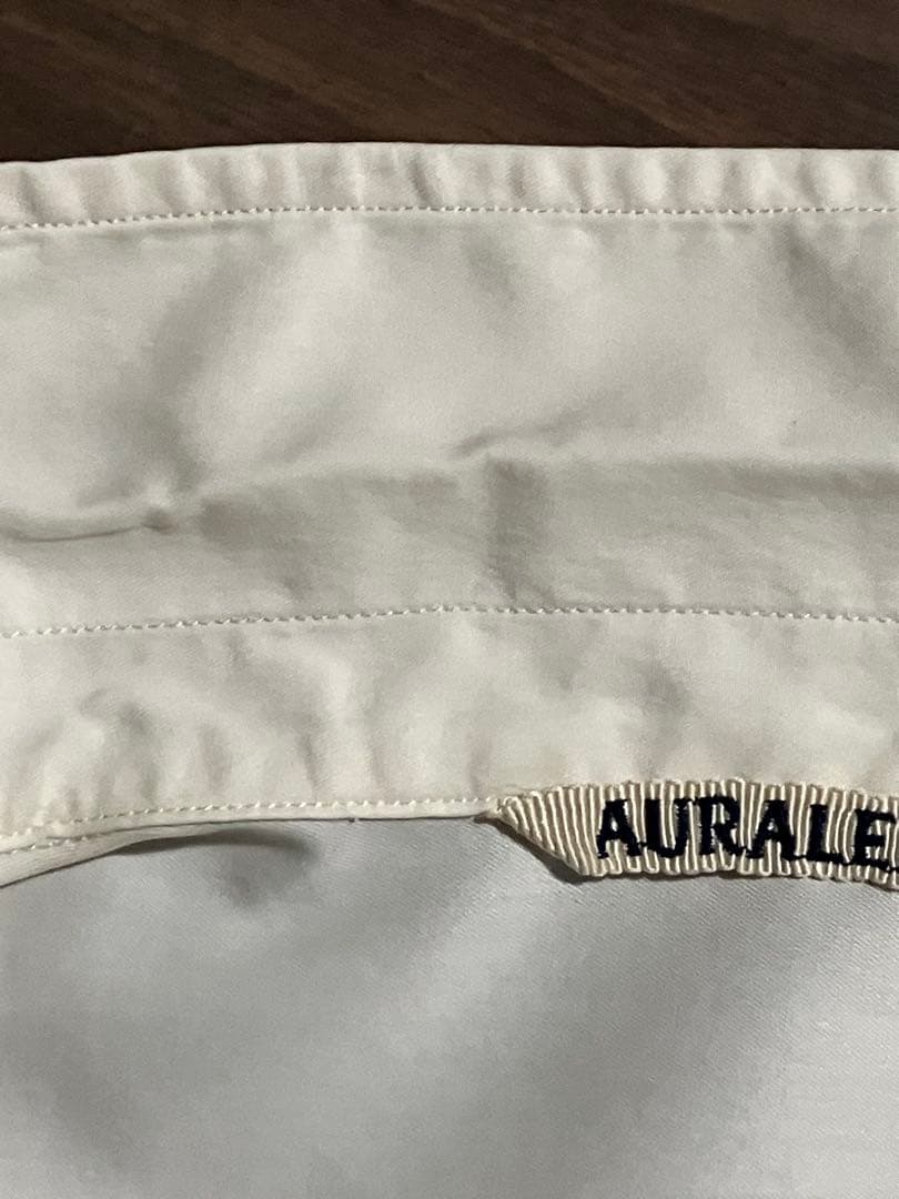 トップス AURALEE WASHED FINX TWILL BIG SHIRTS