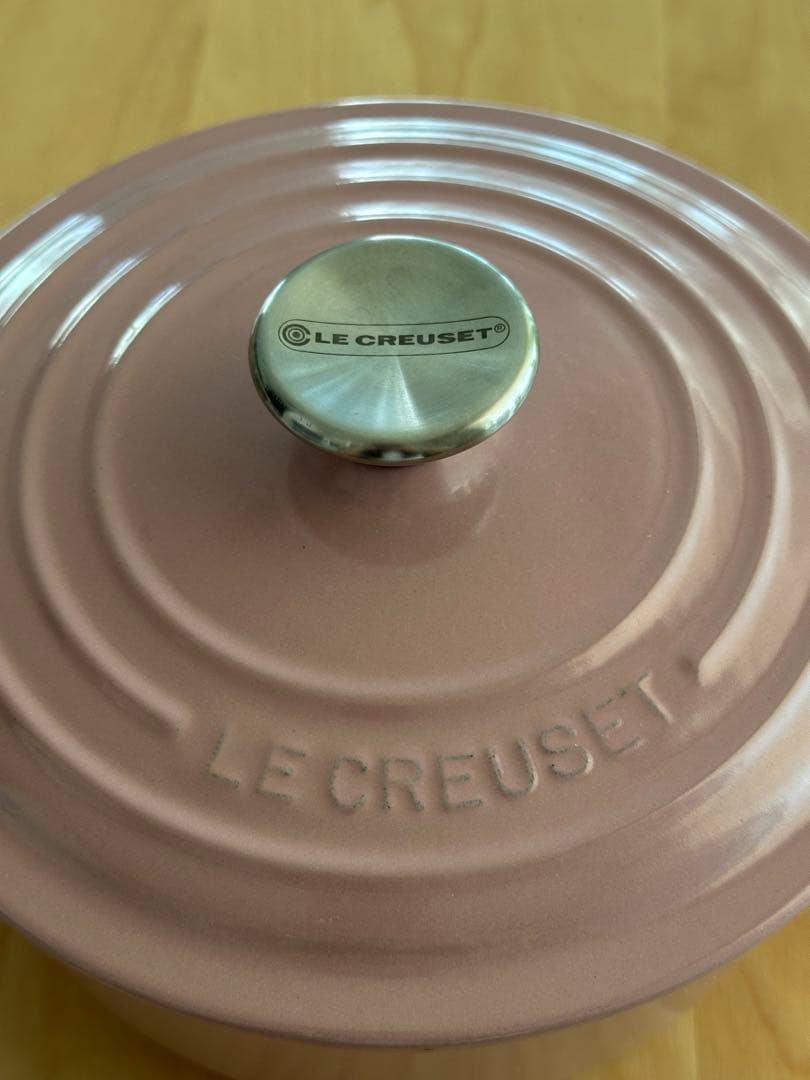ル・クルーゼ　両手鍋　20cm ピンク　美品