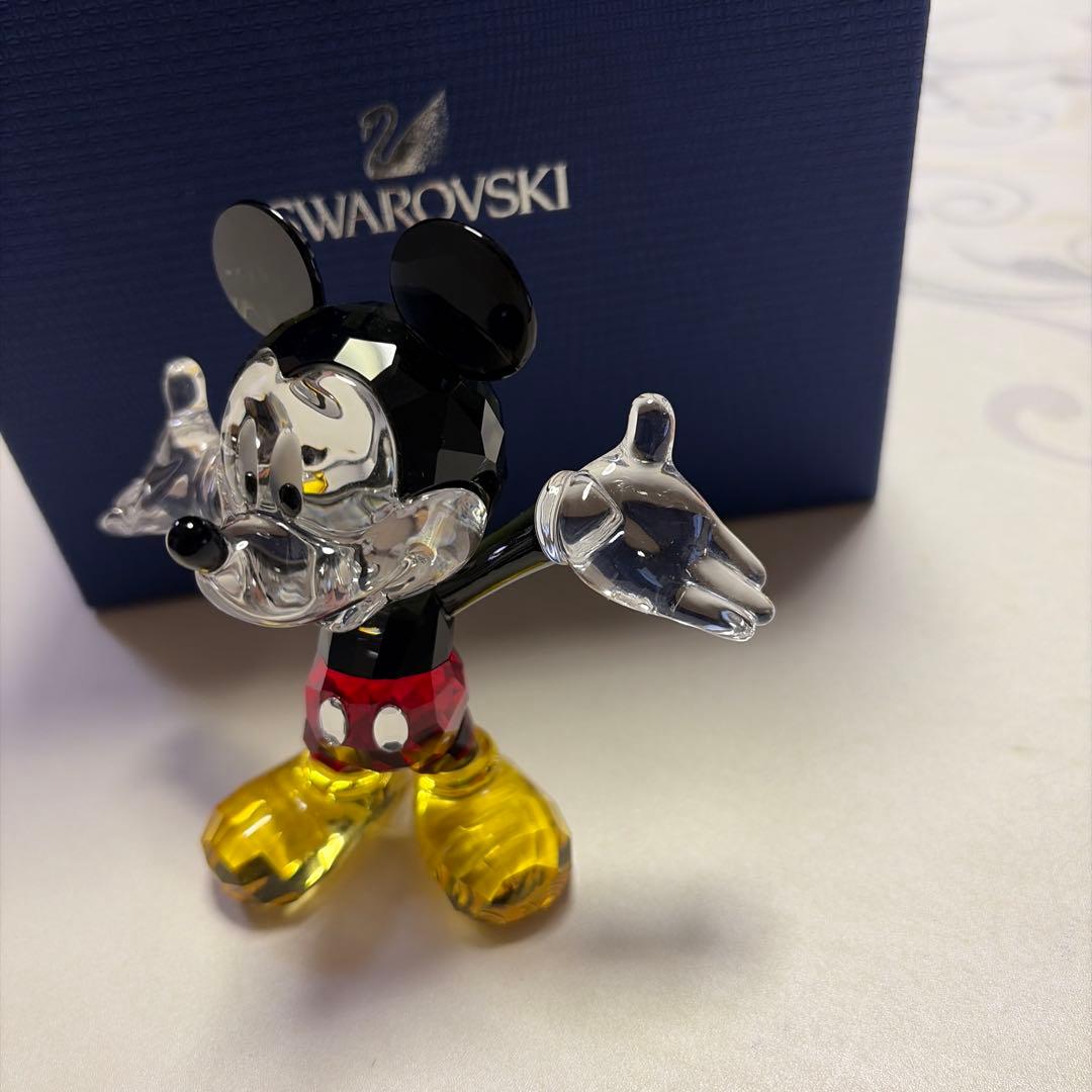 ★希少品★スワロフスキー　ディズニーコレクション　置物　ミッキーマウス　美品