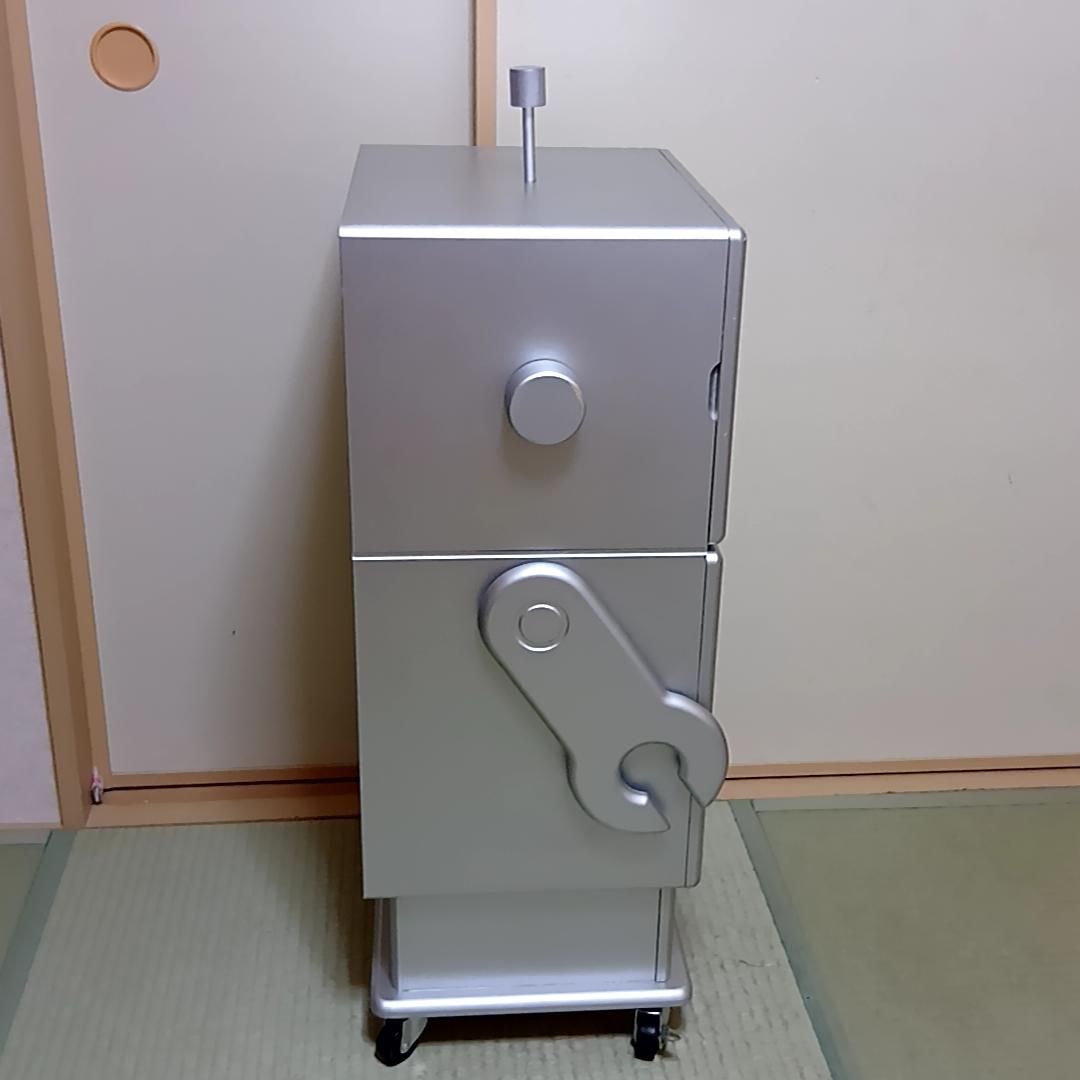 【レア】ROBIT　ロビット　収納ロボ　キャスター付き　シルバー