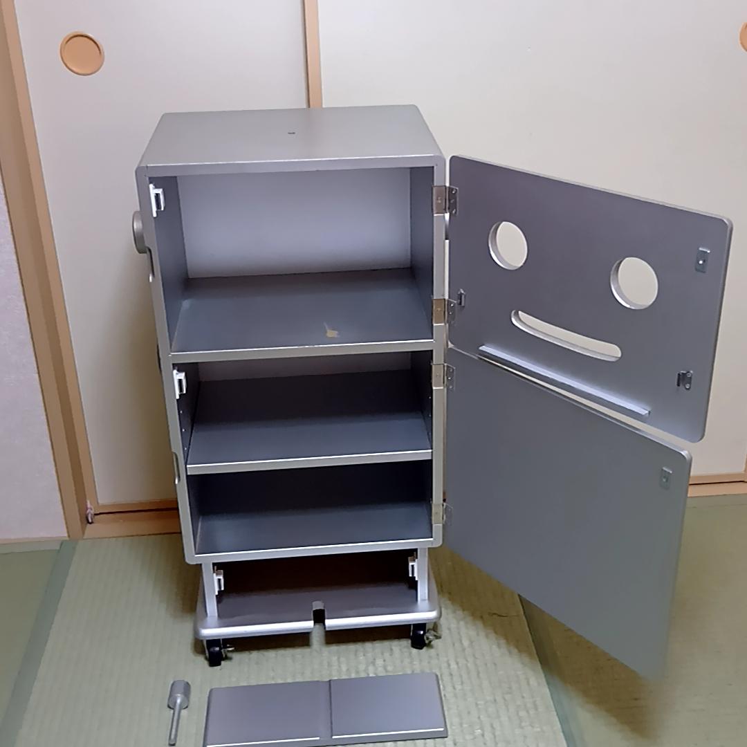 【レア】ROBIT　ロビット　収納ロボ　キャスター付き　シルバー