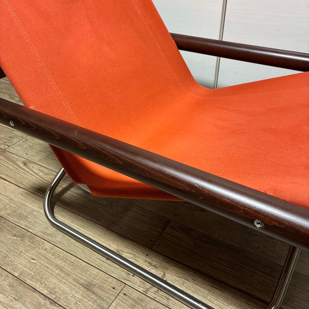 【クリーニング済】ニーチェアx Nychair Dark brown×レンガ