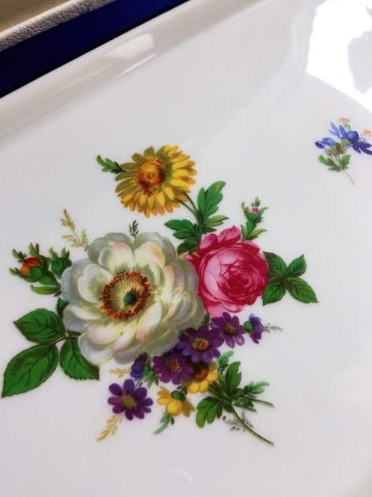 貴重！レア/ヴィンテージ　手書き白磁 西ドイツ フュルステンベルク