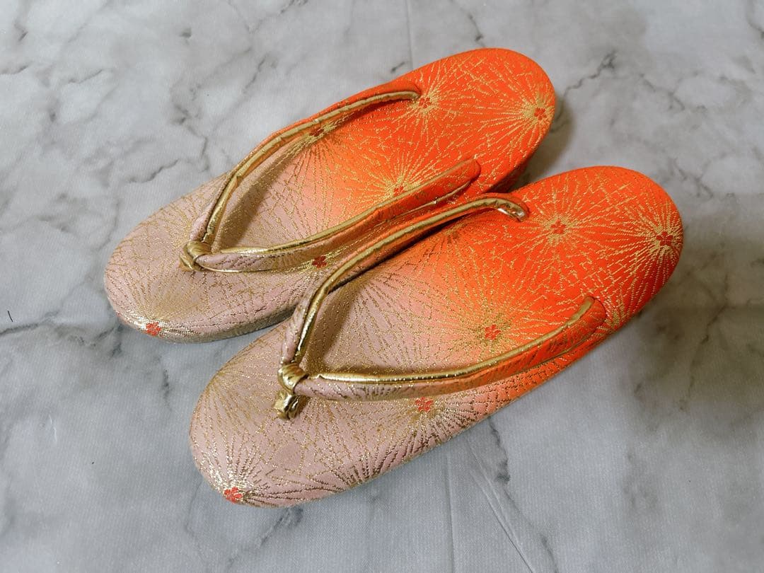 小さめセット♡七五三　5歳から7歳　女の子　一式　レトロ柄　朱色