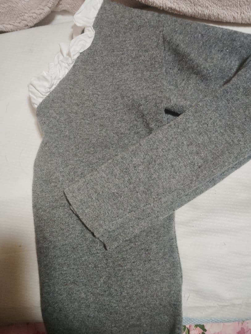 CLANE FRILL V NECK KNIT TOPS クラネ