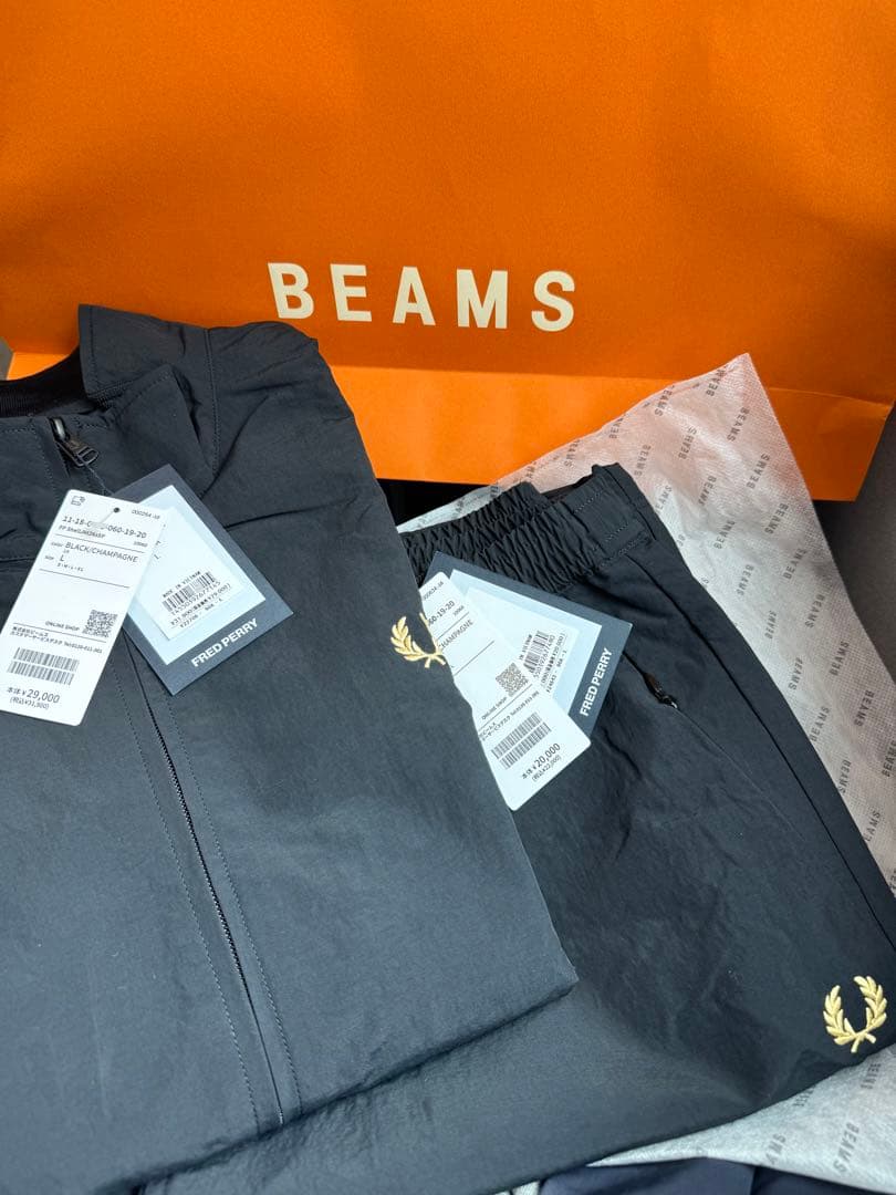 FRED PERRY BEAMS 別注 Lセットアップ　フレッドペリー　シェル