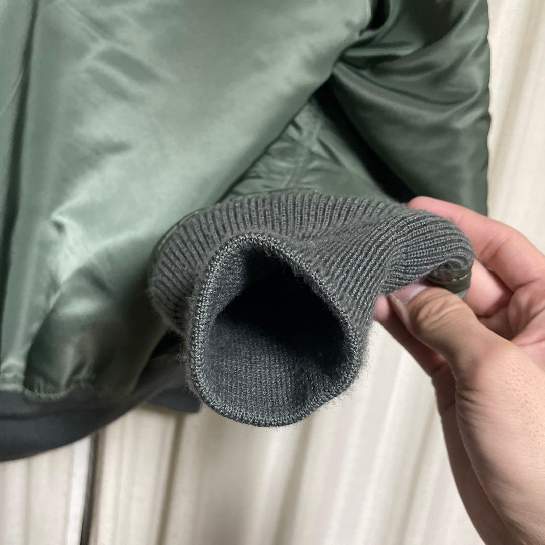 ALPHA MA-1 縦ステッチ　スティーブマックイーンモデル　ハンターモデル