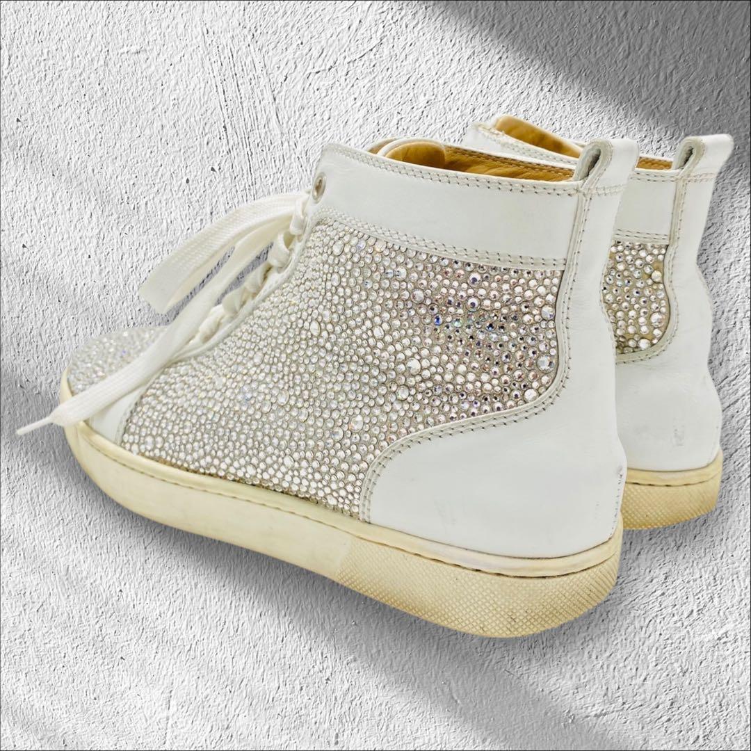 クリスチャンルブタン　スワロフスキー　ハイカットスニーカー