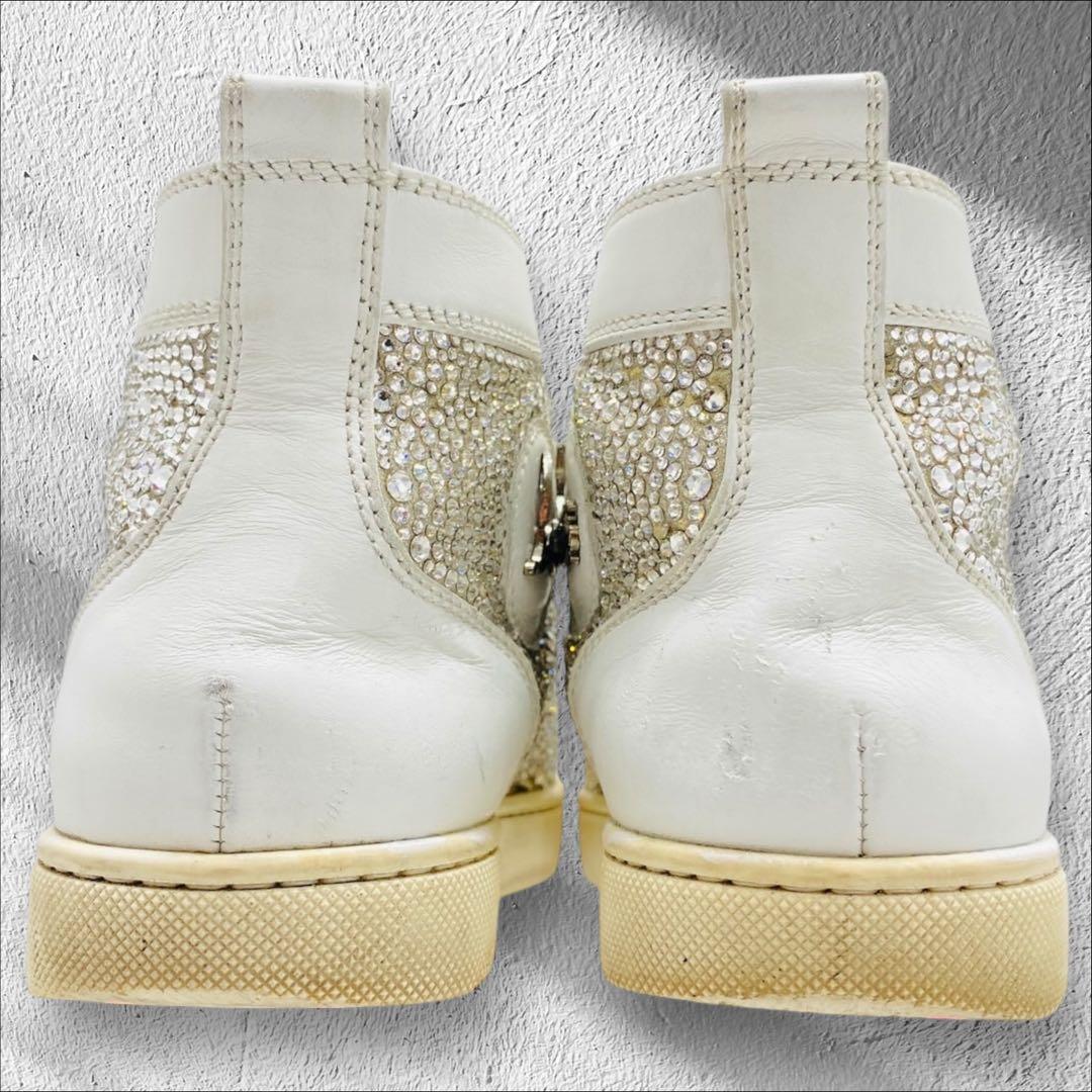 クリスチャンルブタン　スワロフスキー　ハイカットスニーカー