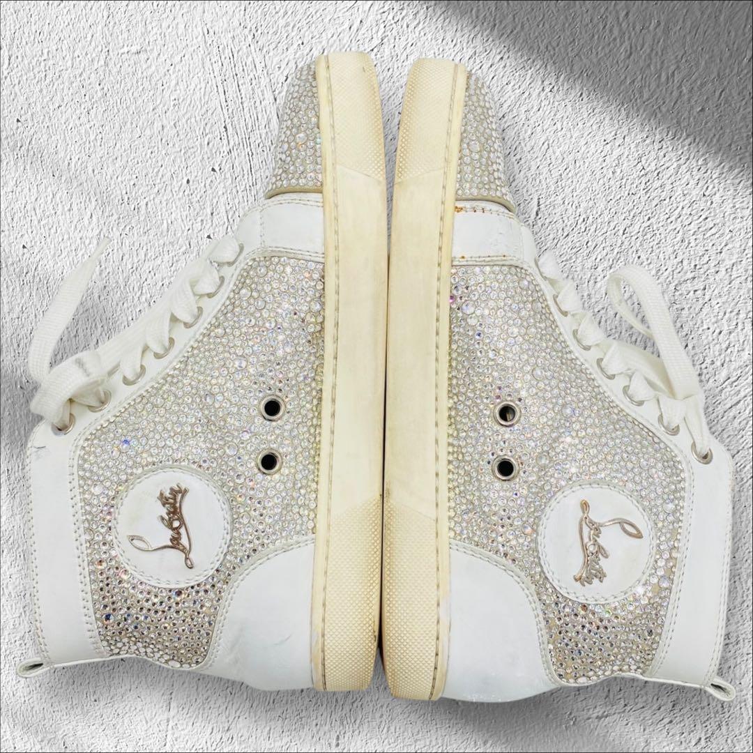 クリスチャンルブタン　スワロフスキー　ハイカットスニーカー