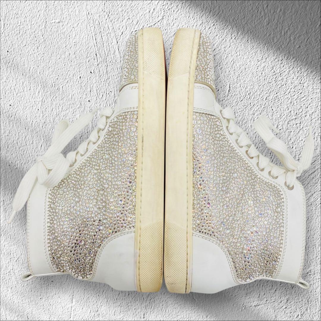 クリスチャンルブタン　スワロフスキー　ハイカットスニーカー