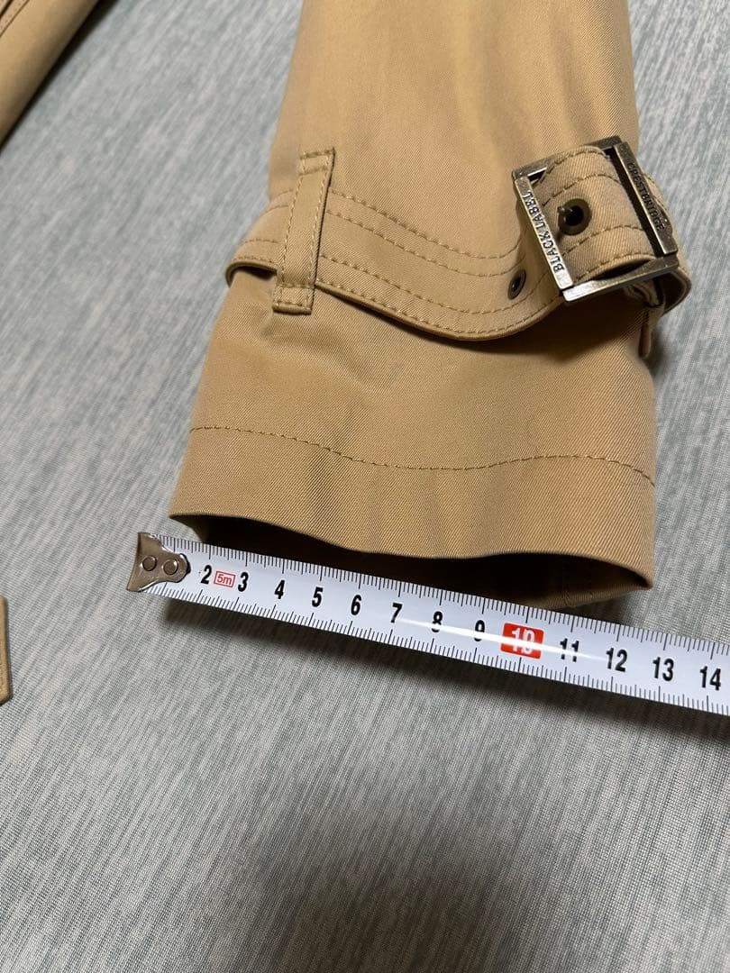 むにブラックレーベルクレストブリッジトレンチコートライナー付きＬサイズ