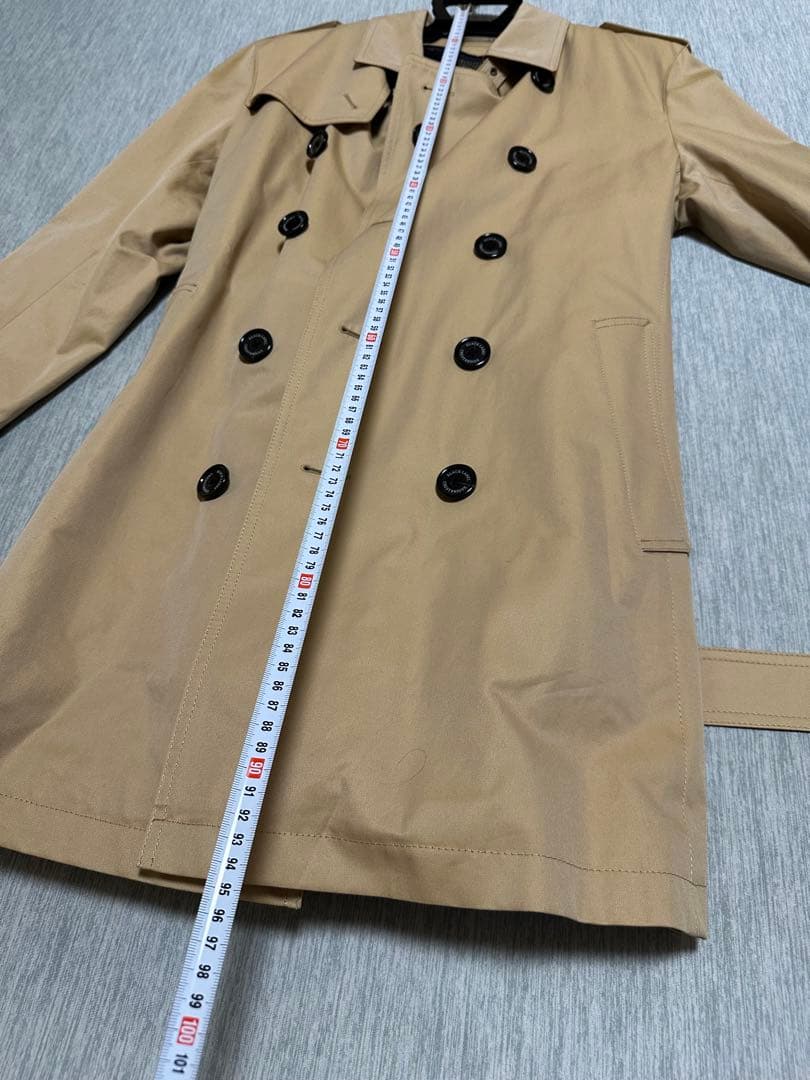 むにブラックレーベルクレストブリッジトレンチコートライナー付きＬサイズ