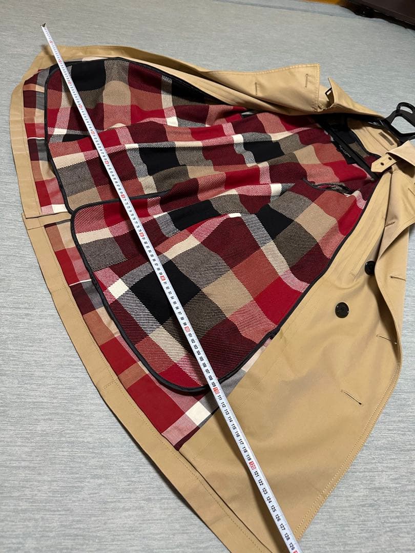 むにブラックレーベルクレストブリッジトレンチコートライナー付きＬサイズ