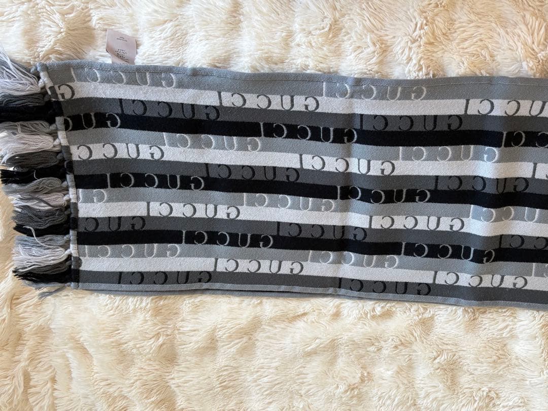 美品 正規品gucciグッチ マフラー ウール