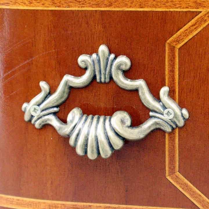 6段チェスト 木製 イタリア 猫脚 象嵌 完成品 チェスト タンス