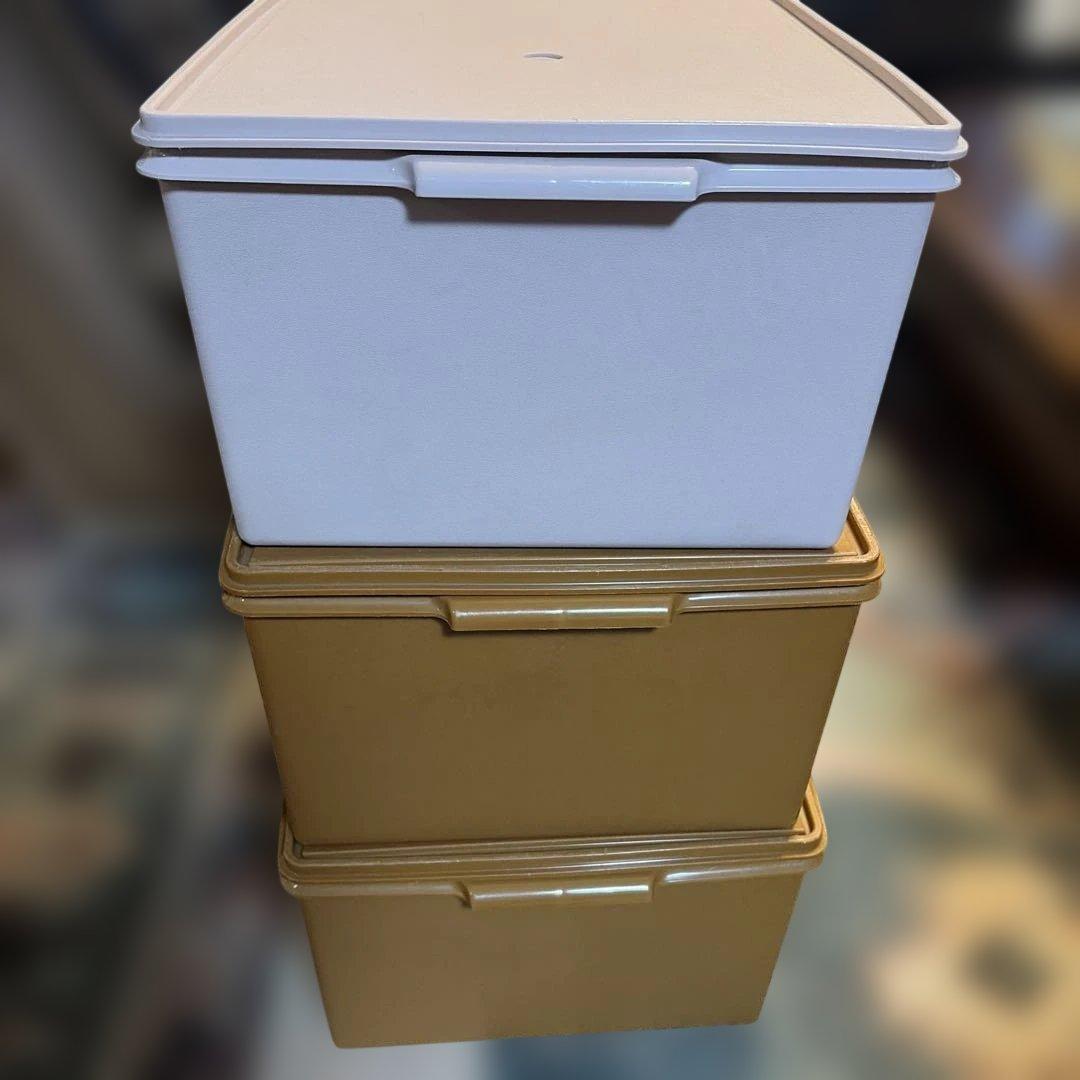 タッパーウェア　ディープスーパーケース3個セット