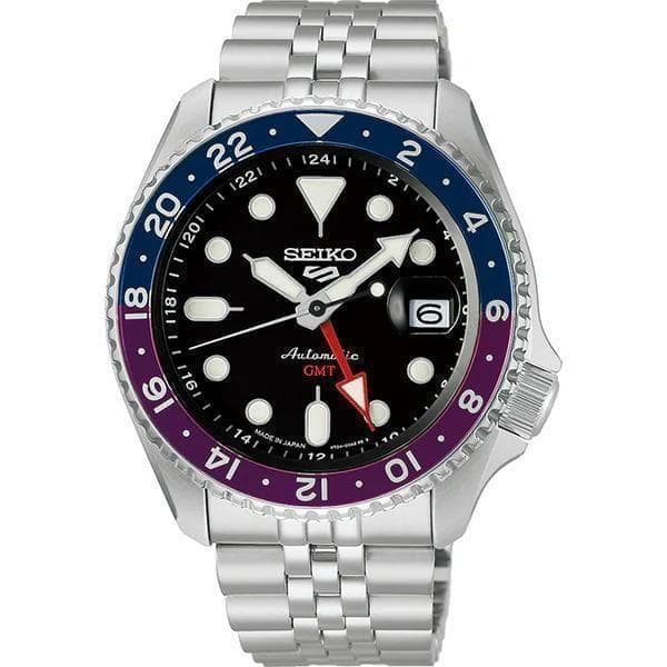 セイコー5 スポーツ 自動巻 メカニカル 腕時計 SKX GMT SBSC021