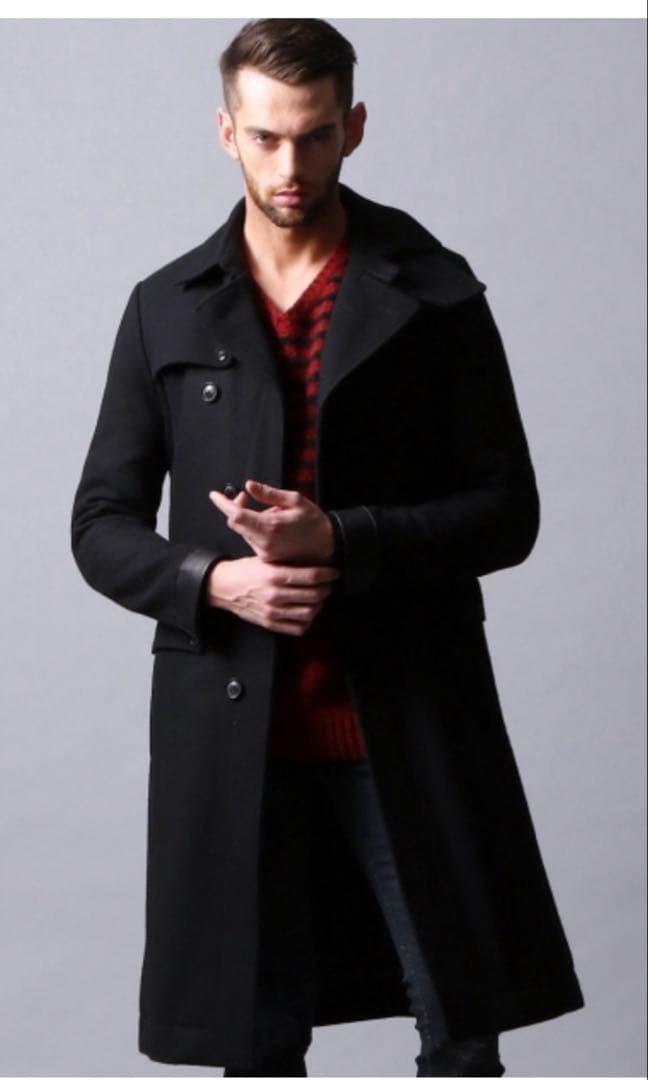 ま*ぁ様 5351POUR LES HOMMES ストームコート　ブラック　サイ