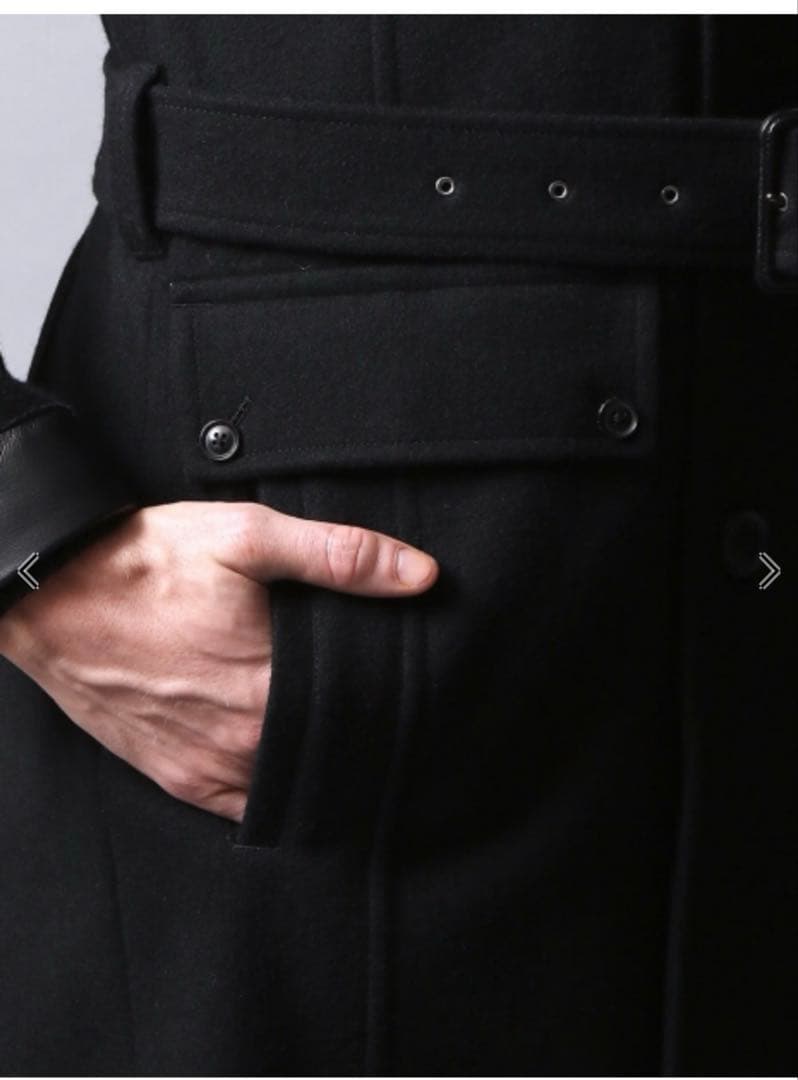 ま*ぁ様 5351POUR LES HOMMES ストームコート　ブラック　サイ