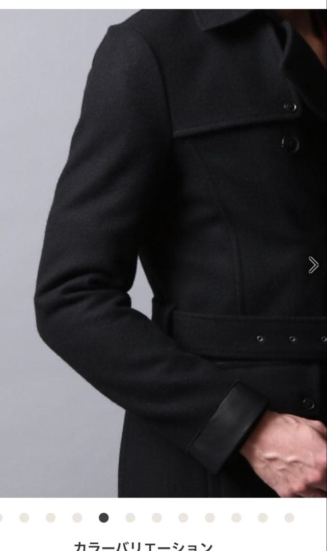 ま*ぁ様 5351POUR LES HOMMES ストームコート　ブラック　サイ