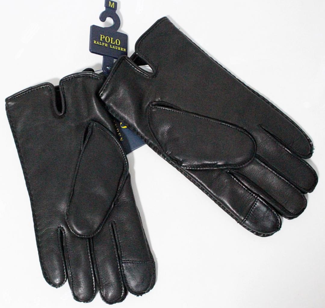 未使用 ポロラルフローレン タッチ対応 柔らかシープスキン 裏地カシミヤ 手袋