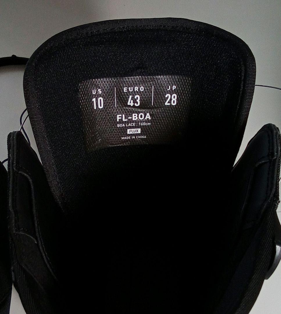 最新モデル新品未使用/FLUX FL-BOA フリーライド/BK-WT/28cm