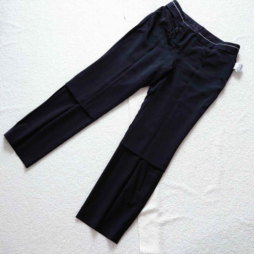 23区 Bahariye ウール ブラック パンツスーツ 上下 44