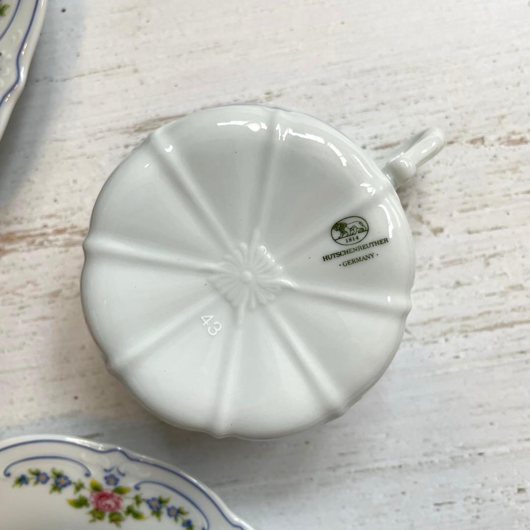 新品箱入りフッチェンロイターイザベル カップ＆ソーサーケーキ皿のペアティーセット