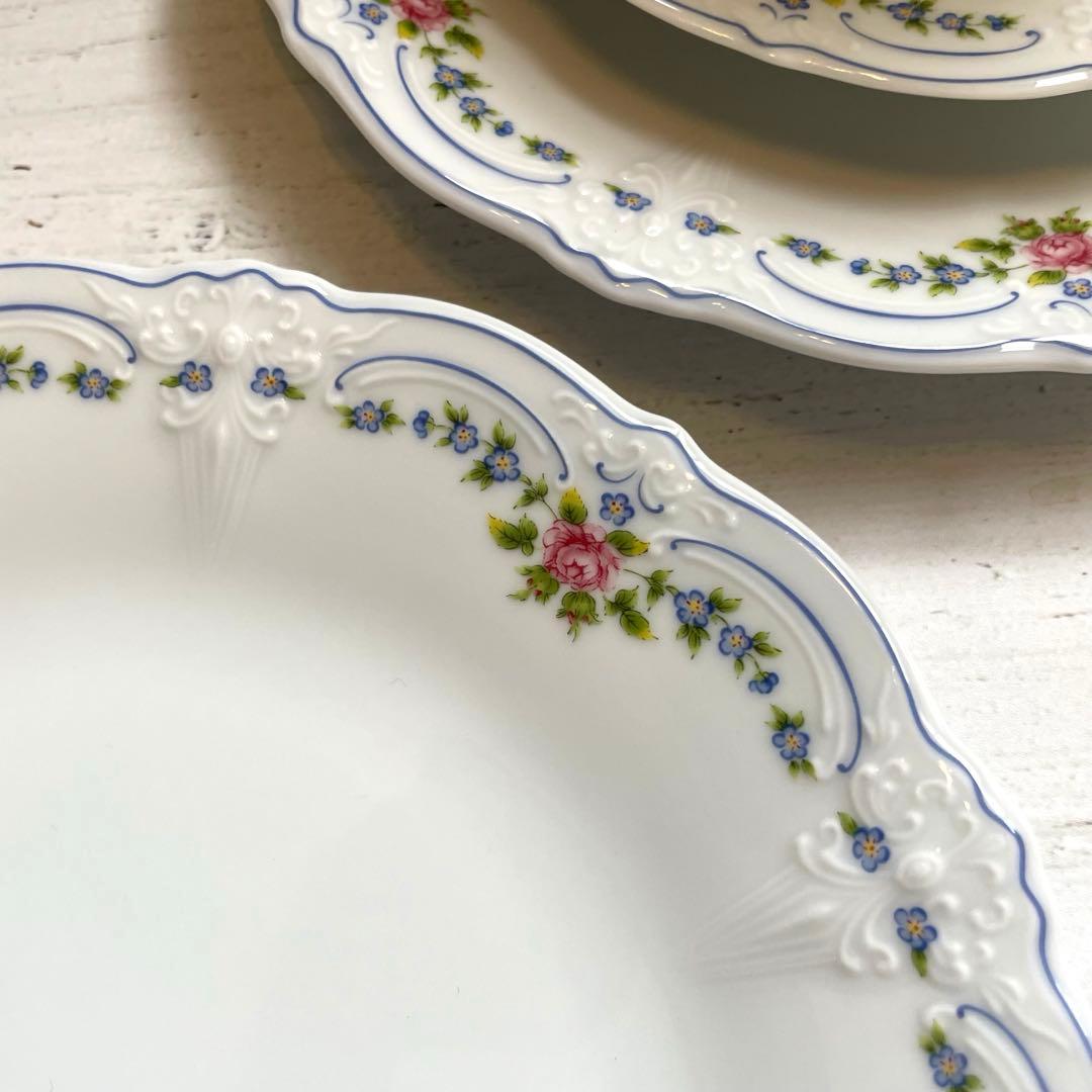 新品箱入りフッチェンロイターイザベル カップ＆ソーサーケーキ皿のペアティーセット