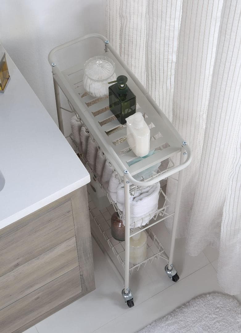 ラック キャスター付きで移動も楽々 収納ワゴン 隙間収納