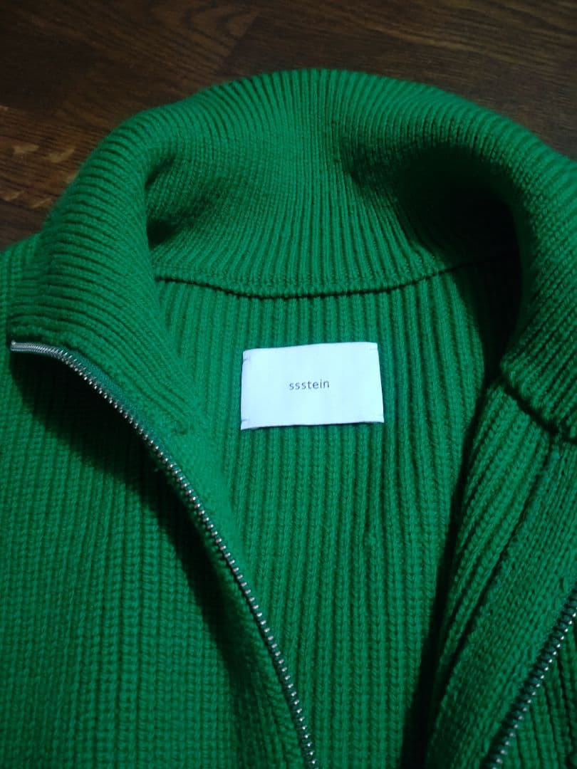 ssstein オーバーサイズドライバーズニットジップジャケットS