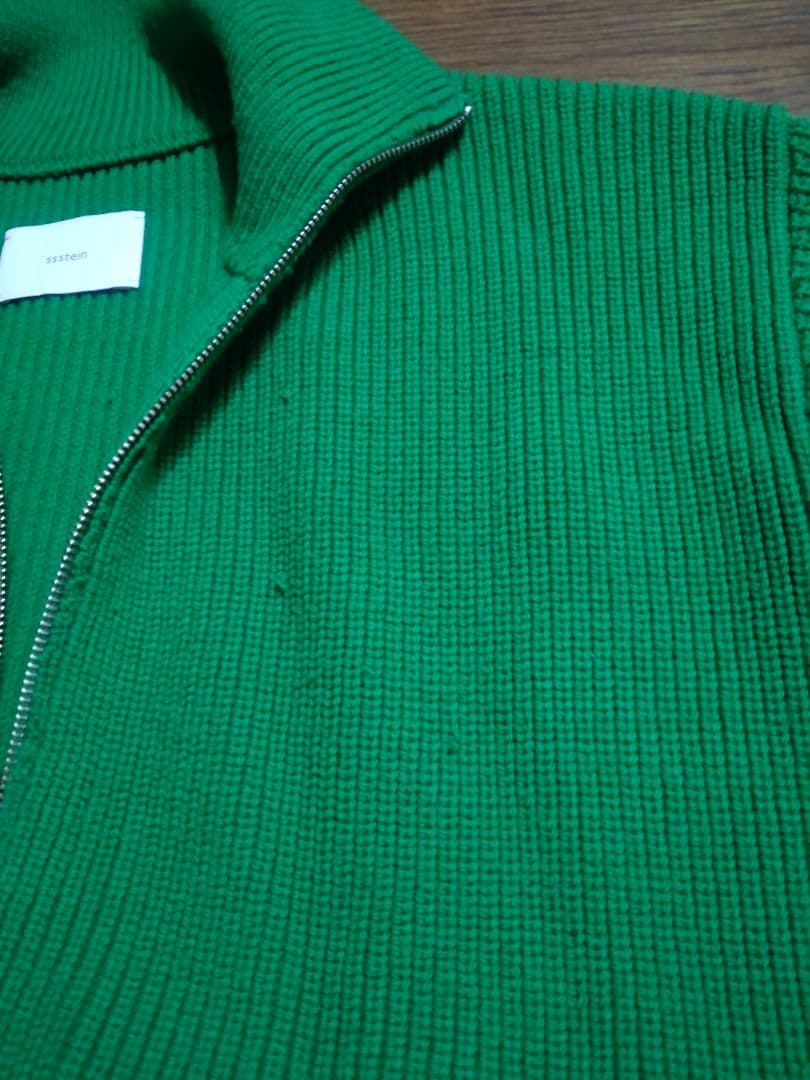 ssstein オーバーサイズドライバーズニットジップジャケットS