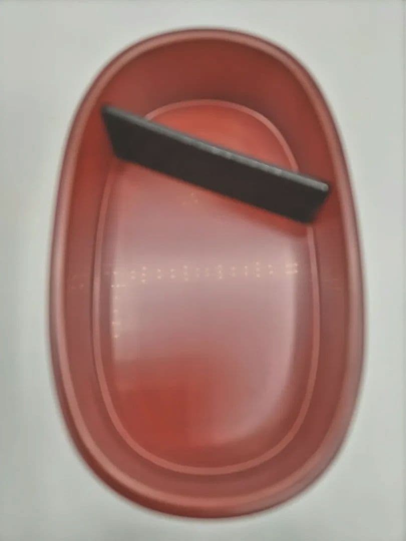 秋田「川連漆器」(かわつらしっき)朱塗一段小判型弁当箱3個セット