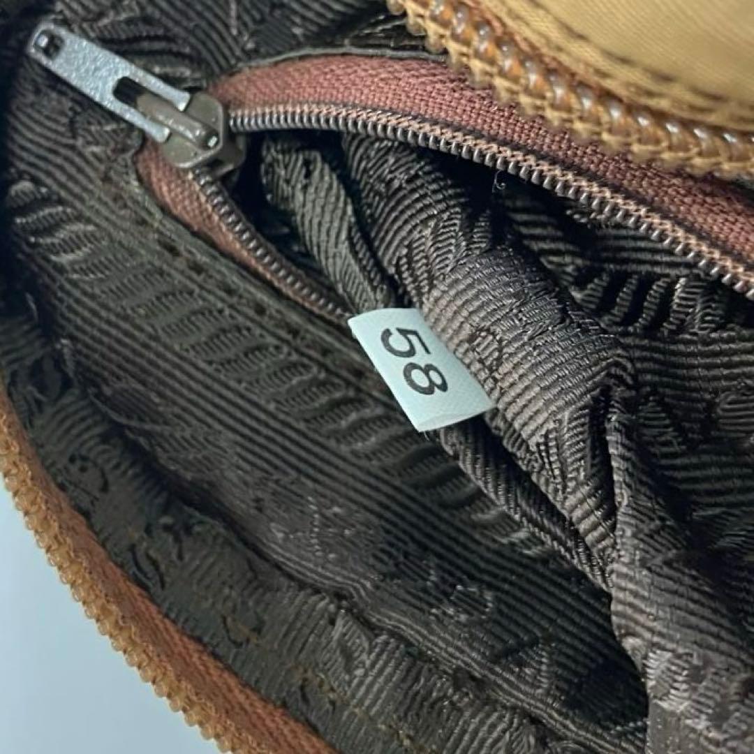 ヴィンテージ☆PRADA☆プラダ☆ウエストポーチ☆クロコ型押し☆ナイロン☆カーキ