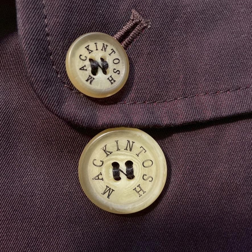 【カラフル】マッキントッシュ 38 英国製 トレンチコート ライナー付き