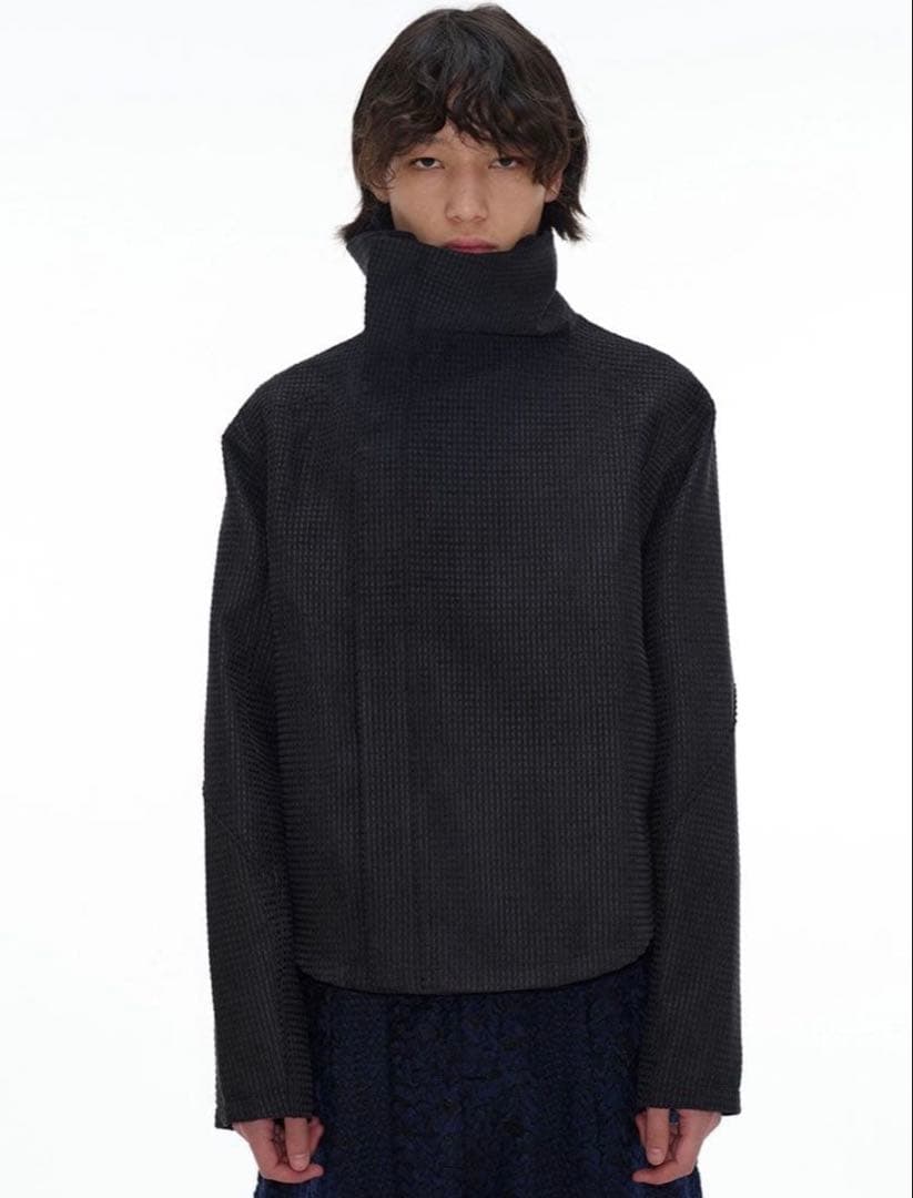 JCAESAR ZIPPER-JACKET WITH H斜めジップジャケット短丈