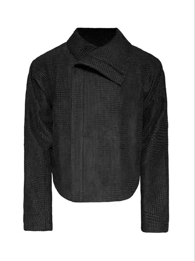 JCAESAR ZIPPER-JACKET WITH H斜めジップジャケット短丈