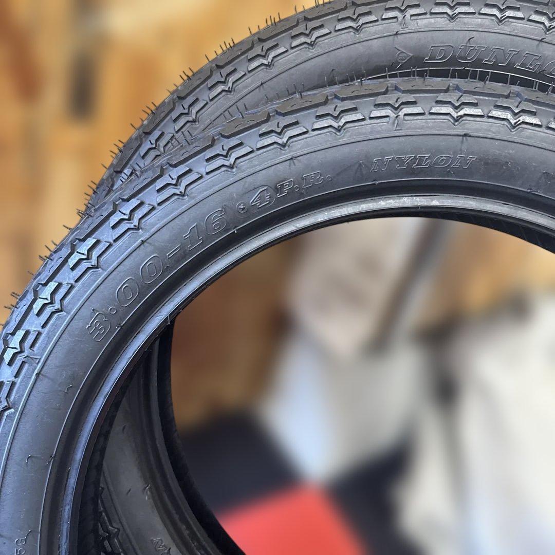 ダンロップ　k98 3.00-16 新品　2本　　送料無料