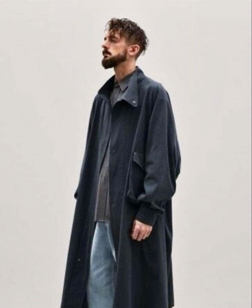 ジャケット・アウター LIDNM MILITARY PIGMENT CAPE COAT