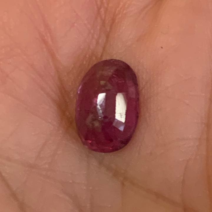 大粒ルビー3.85ctルース/オーバルミックスドカット