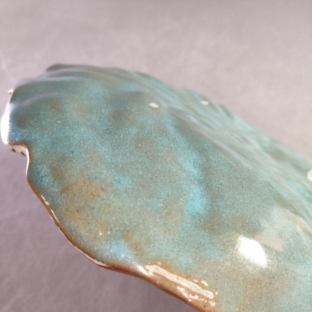 A1220-1/六石窯/森一蔵 造/赤絵花菖蒲飾皿/銘々皿/額皿/盛皿/懐石道具