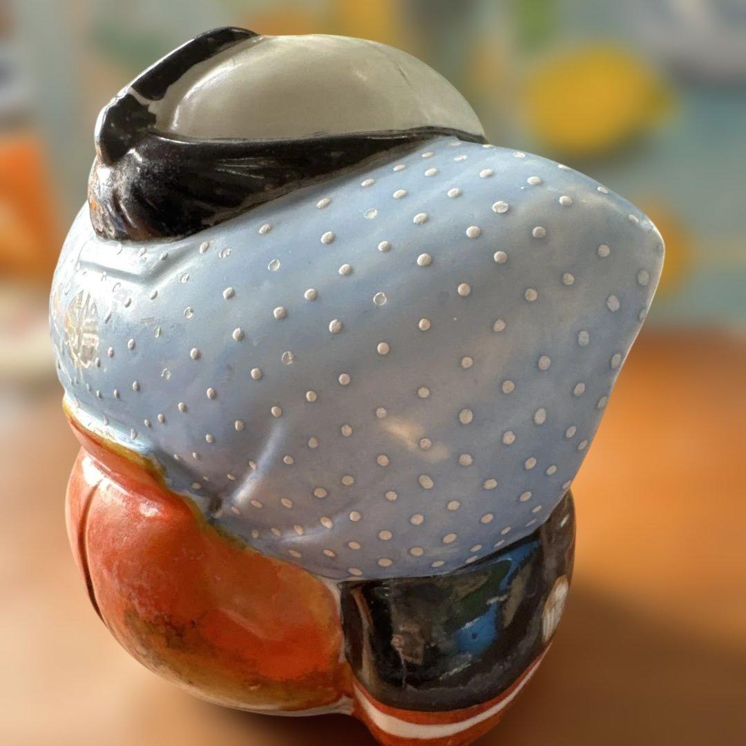 骨董　蔵出し　福助　日本の陶器製福の置物