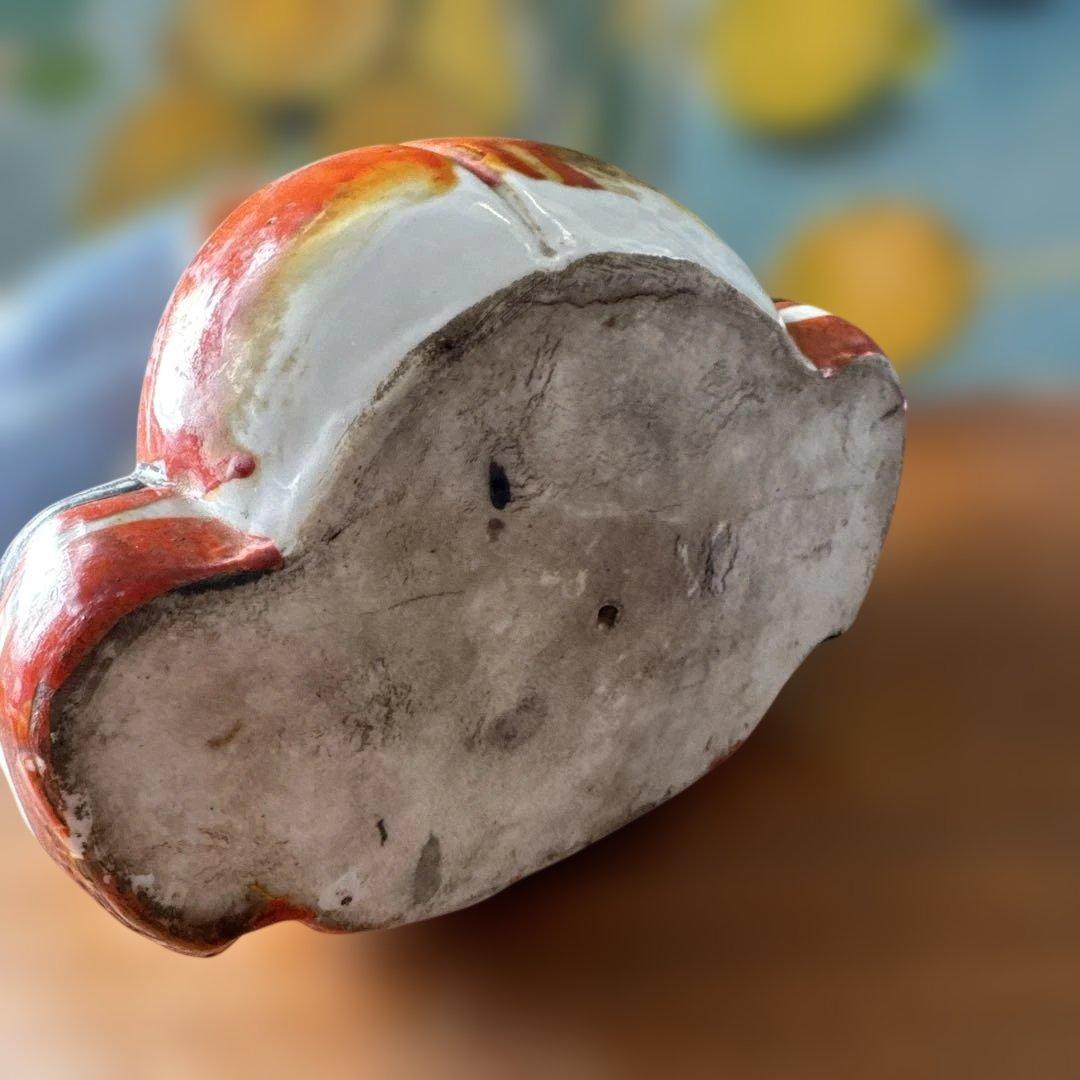 骨董　蔵出し　福助　日本の陶器製福の置物