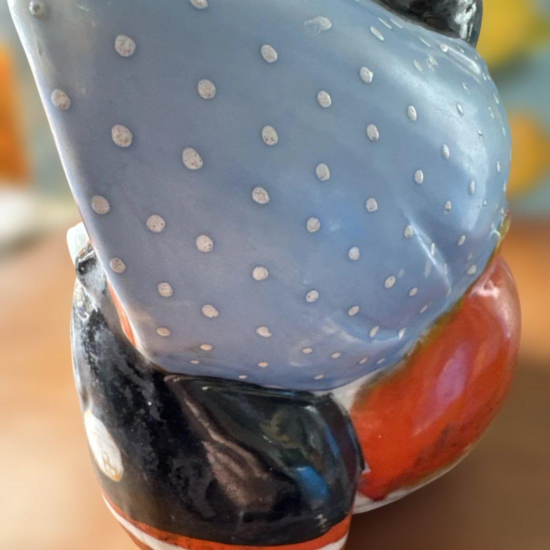 骨董　蔵出し　福助　日本の陶器製福の置物